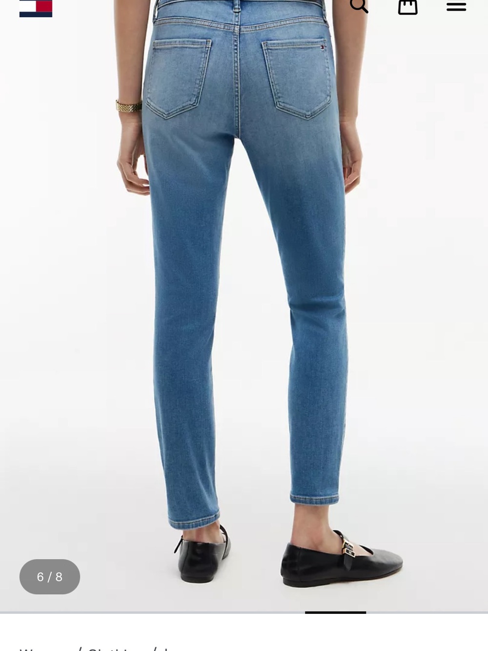 Tommy Hilfiger Classic Cropped Light Blue Jeans